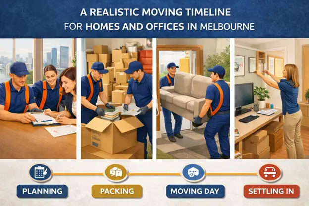 A Realistic Moving Timeline for Homes and Offices in Melbourne