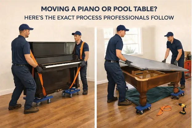 Moving a Piano or Pool Table? Here’s the Exact Process Professionals Follow
